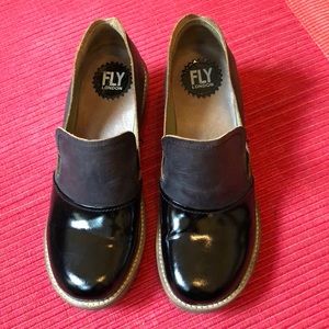 Fly London Patent Chunky Loafers 39